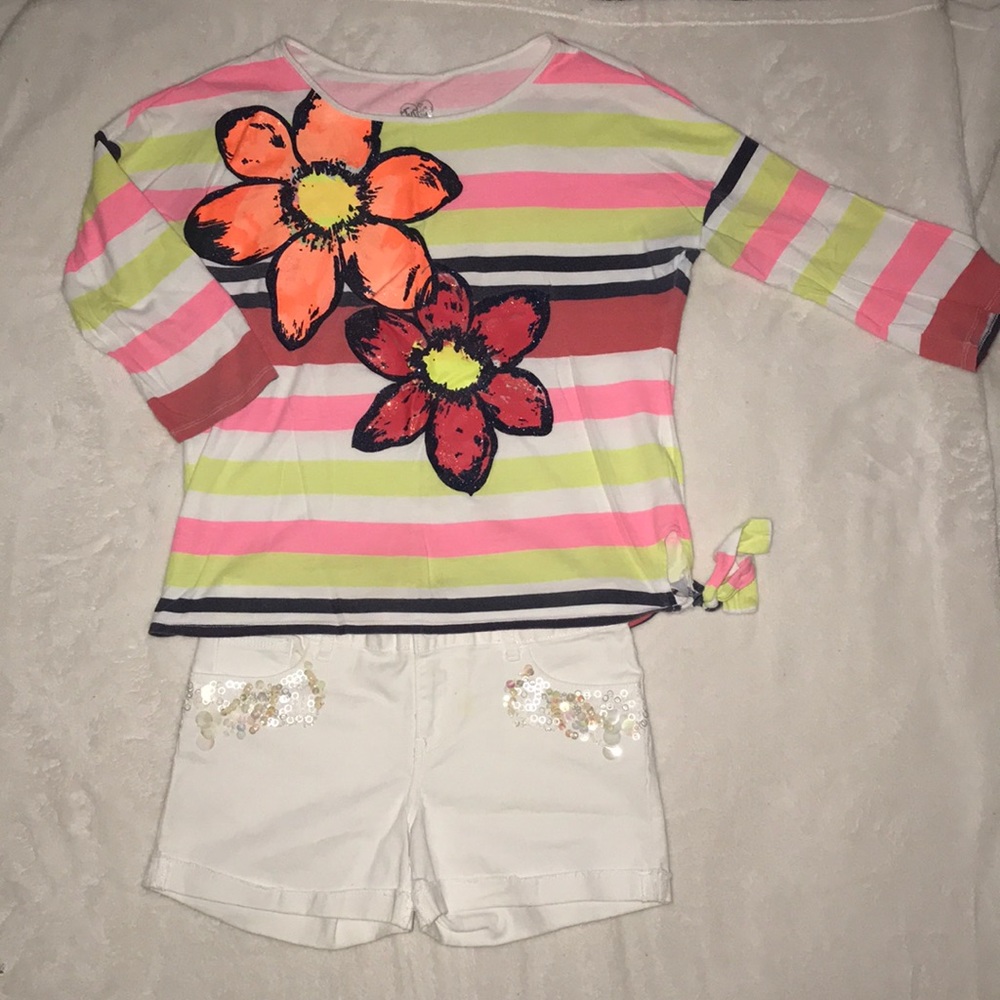 Two piece set shorts and shirt